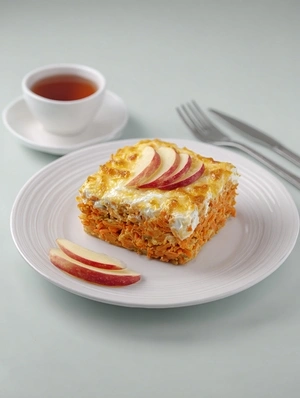 завтрак Запеканка морковная с творогом