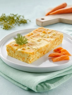 Запеканка морковная с творогом