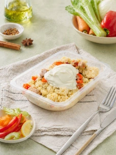 Кус-Кус с курочкой под овощным пуншем