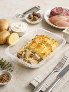 Гратен с мясом