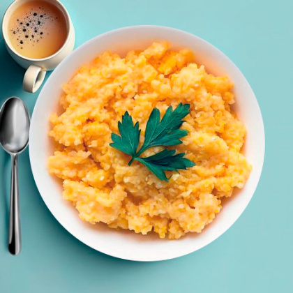 Полента из кукурузной крупы с тыквой и медом постная ЕМ Диета