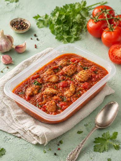Чахохбили с курицей, готовое блюдо для сбалансированного питания