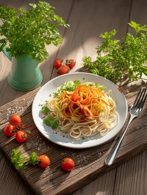 Спагетти Примавера готовое блюдо  Это Норма