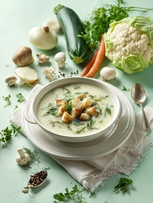 Крем-суп овощной